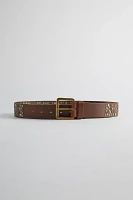 Super Studded Leather Belt