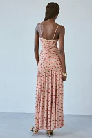 AFRM Harlow Almond Kiss Drop Waist Maxi Dress