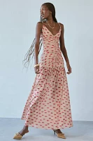 AFRM Harlow Almond Kiss Drop Waist Maxi Dress