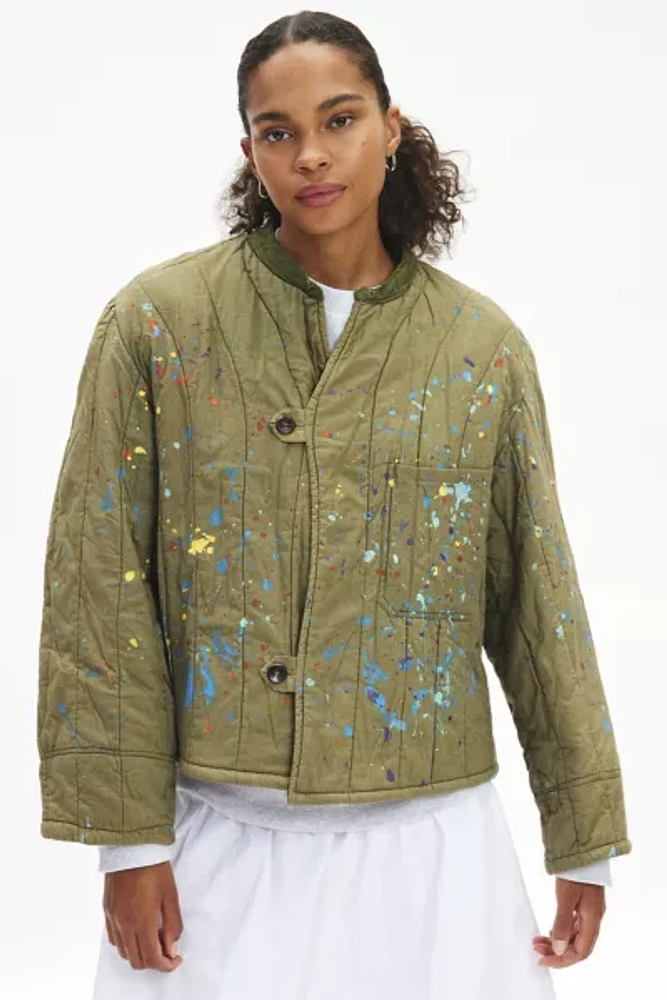 Urban Renewal Remade Paint Splatter Liner Jacket