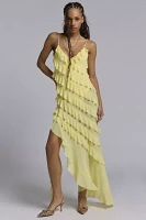 AFRM Vienna Asymmetric Ruffle Maxi Dress