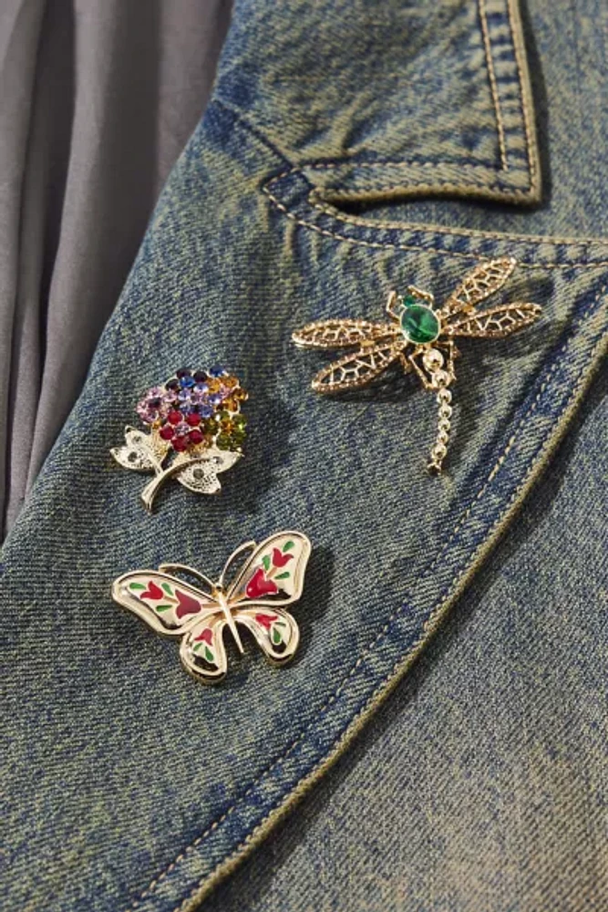 Butterfly Metal Brooch