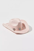 Diamond Heart Suede Cowboy Hat