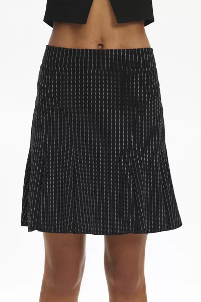 Urban Renewal Remnants Trumpet Hem Pinstripe Skirt