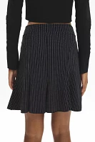 Urban Renewal Remnants Trumpet Hem Pinstripe Skirt