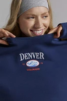 Denver Embroidered Graphic Crew Neck Pullover