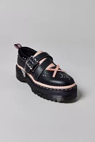 Dr. Martens Women's Kemsley Leather Buckle Platform Shoe