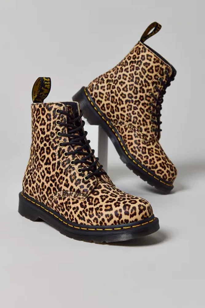Dr. Martens 1460 Leopard Leather Lace-Up Boot