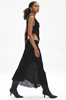 Silence + Noise Serene Asymmetric Lace Midi Skirt