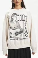 Dolly Parton Nashville Graphic Crew Neck Pullover