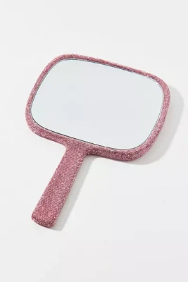 Rhinestone Handheld Mirror