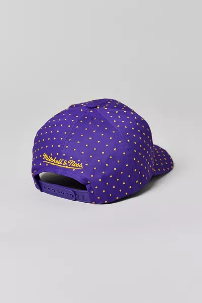 Mitchell & Ness NBA Los Angeles Lakers Polka Dot Pro Snapback Hat