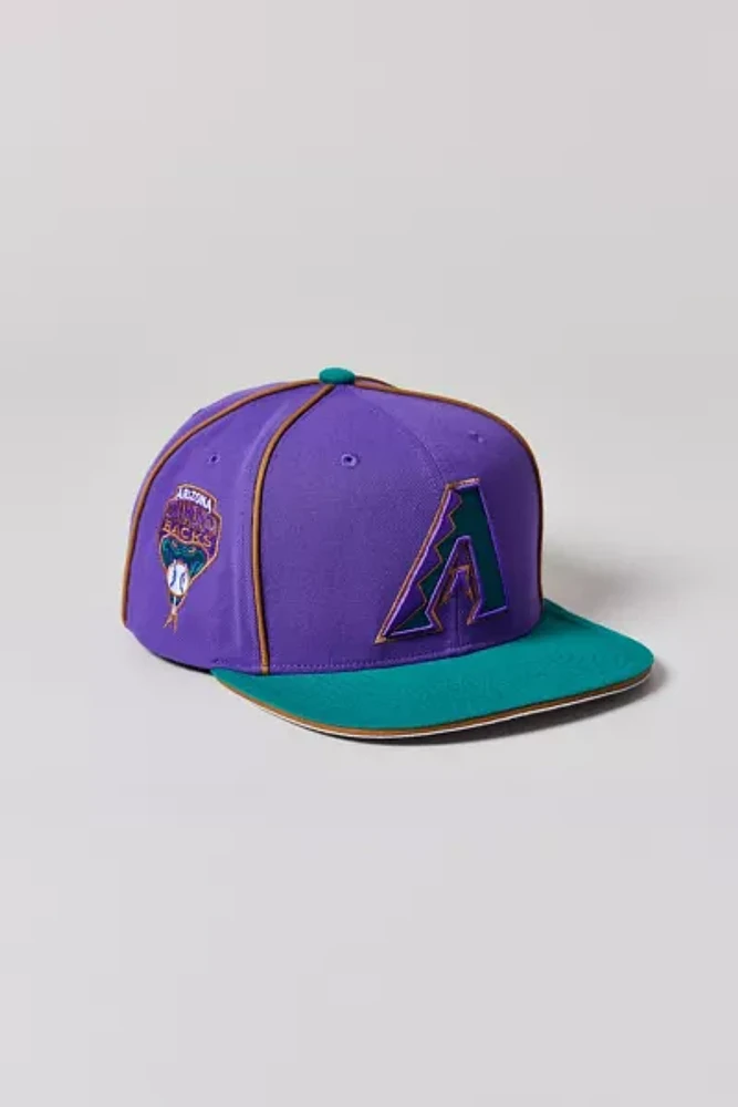 Mitchell & Ness MLB Arizona Diamondbacks Pipe Snapback Hat