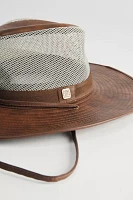 Frye Leather & Mesh Cowboy Hat