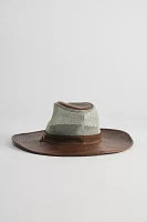 Frye Leather & Mesh Cowboy Hat