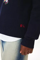 Polo Ralph Lauren Wool Novelty Bear Crew Neck Sweater