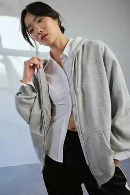 BDG Dusty Oversized Zip Up Hoodie Sweatshirt