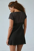 Motel Lovita Polka Dot Mini Dress