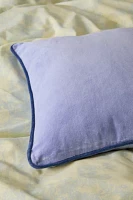 Piped Velvet Throw Pillow