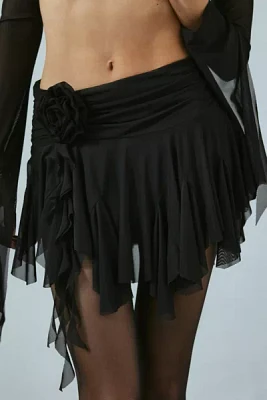 Fantastic Baby Belle Mesh Hanky Hem Micro Skirt