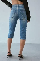 Fantastic Baby Adore Embellished Denim Capri