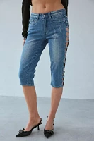 Fantastic Baby Adore Embellished Denim Capri