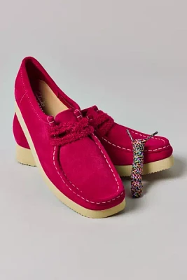 Clarks Women's Wallabee Day Pink Suede Shoe