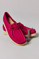 Clarks Women's Wallabee Day Pink Suede Shoe