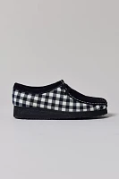 Clarks Women's Wallabee Black & White Gingham Shoe