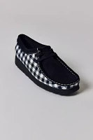 Clarks Women's Wallabee Black & White Gingham Shoe