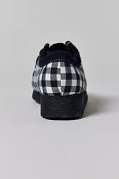 Clarks Women's Wallabee Black & White Gingham Shoe