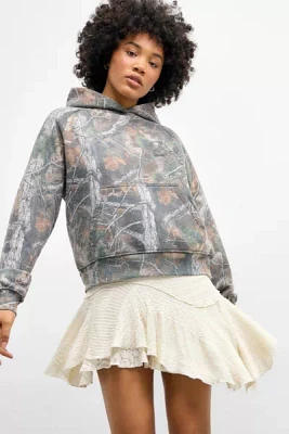 UO Textured High-Low Mini Skirt