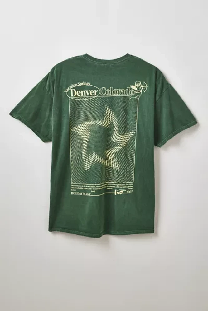 Denver Colorado Washed Cotton Graphic Tee