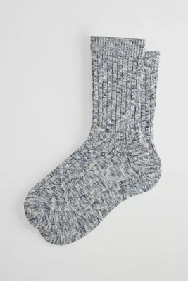 Marled Knit Crew Sock