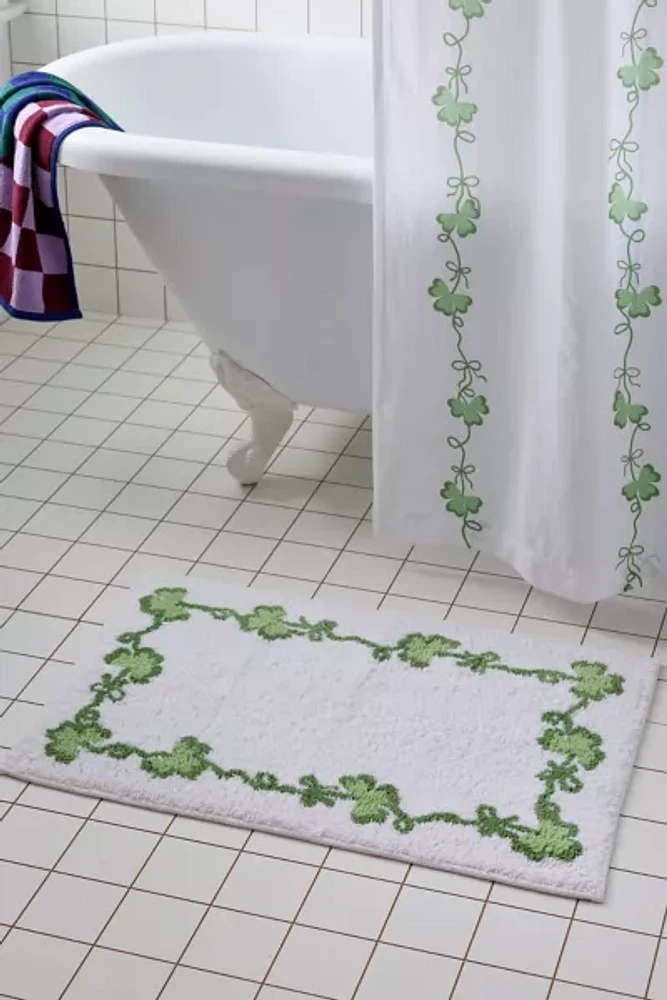 Lucky Clover Bath Mat