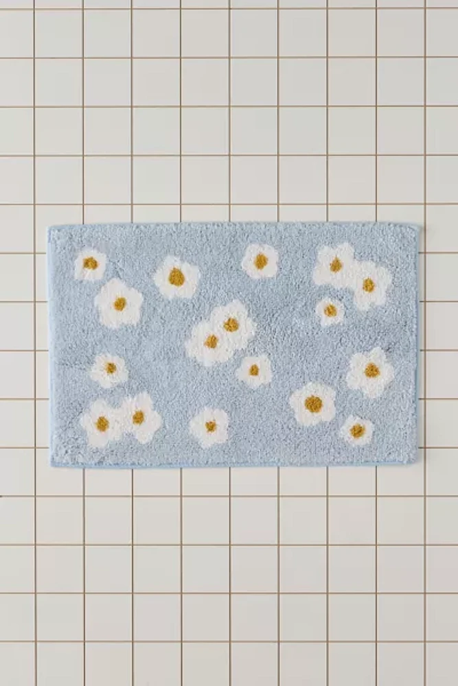 Meadowland Floral Plush Tufted Bath Mat