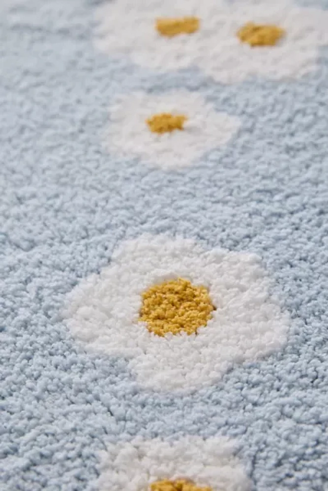 Meadowland Floral Plush Tufted Bath Mat