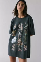 Kimchi Blue Cat Graphic T-Shirt Dress