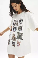 Kimchi Blue Cat Graphic T-Shirt Dress