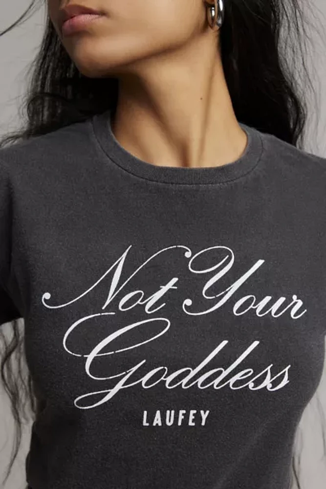 Laufey Not Your Goddess Graphic Slim Tee