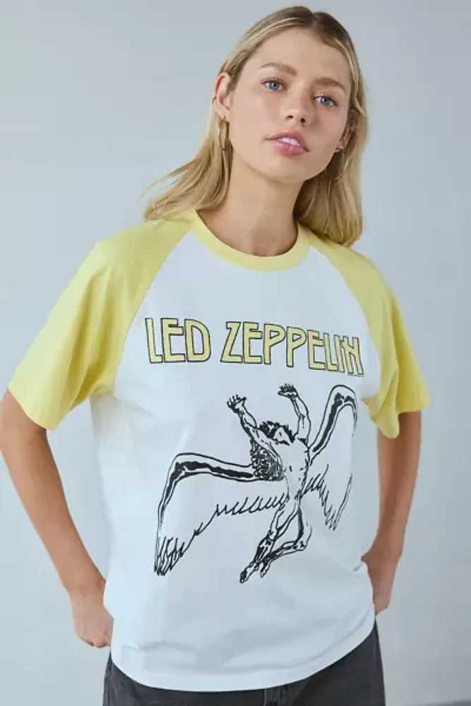 Led Zeppelin 1977 Graphic Raglan Tee