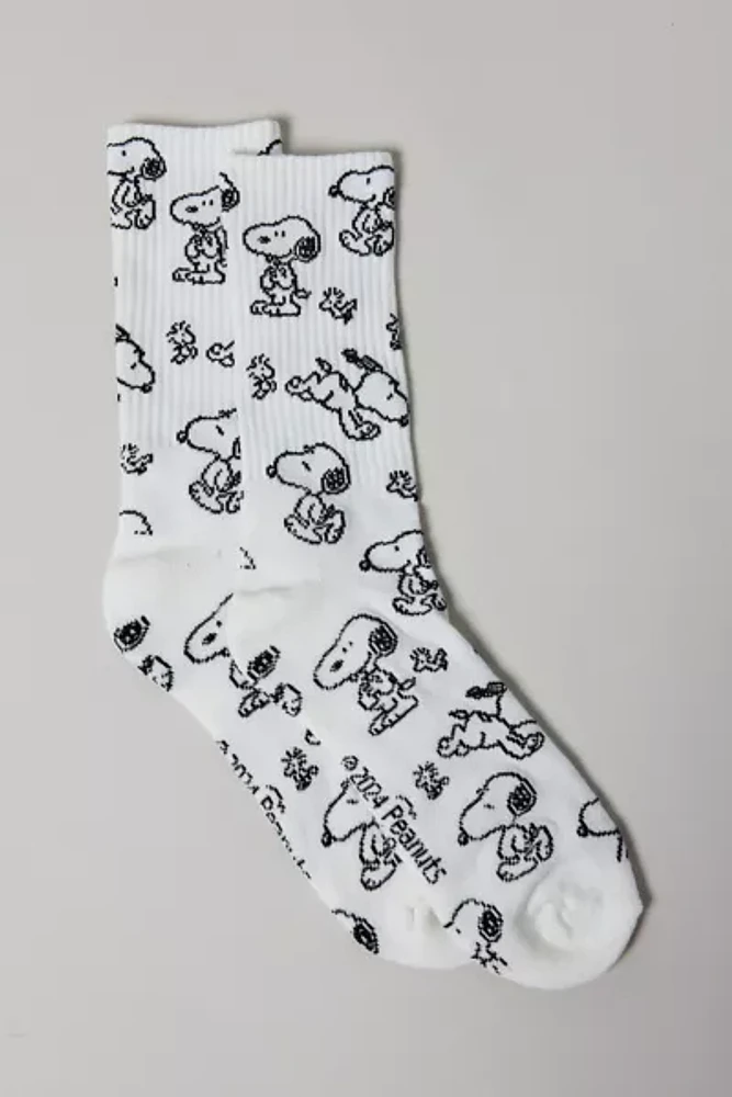 Snoopy All Over Print Crew Sock