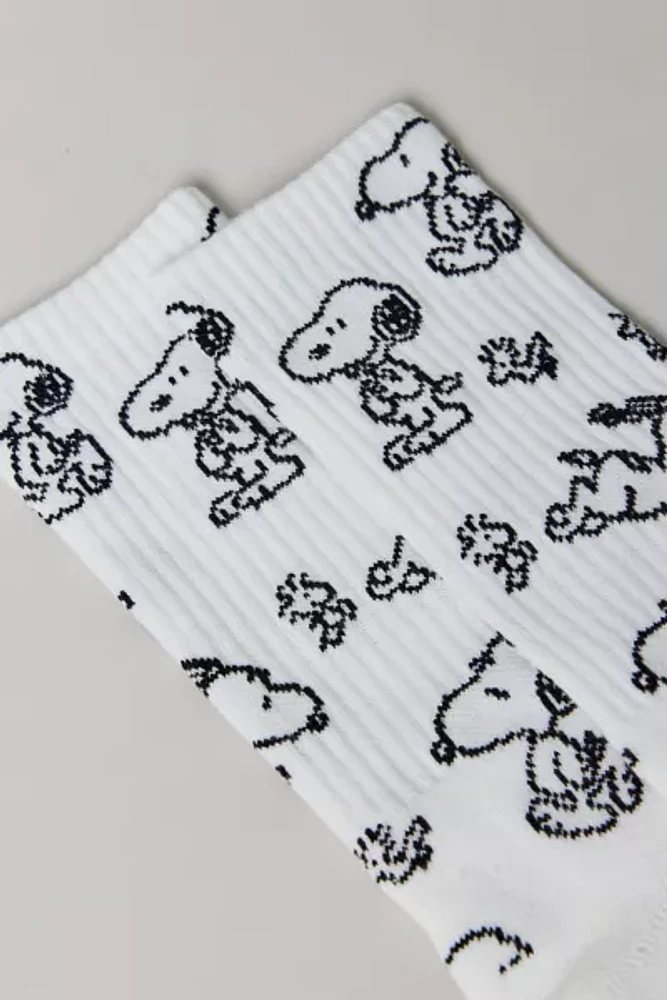 Peanuts Snoopy All Over Print Crew Sock