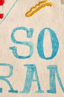So Drama Embroiderd Flag Tapestry