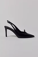 Charles & Keith Bow Pointed Toe Slingback Heel