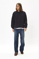 Urban Renewal Remade Patterned Boxy Cropped Crew Neck Sweater