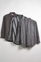 Urban Renewal Remade Overdyed Wide Stripe Button-Down Shirt