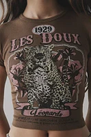 Les Doux Leopard Graphic Baby Tee