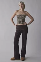 Out From Under Leopard Print Seamless Knit Tube Top