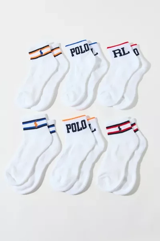 Polo Ralph Lauren Varsity Stripe Crew Sock 6-Pack